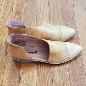 Free People Royale Flat Canary Spanish Leather Booties
